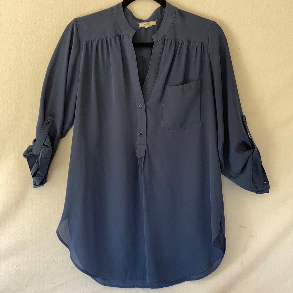 Sheer blue blouse